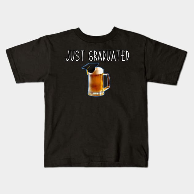 JUST GRADUATED Kids T-Shirt by Tee Trends